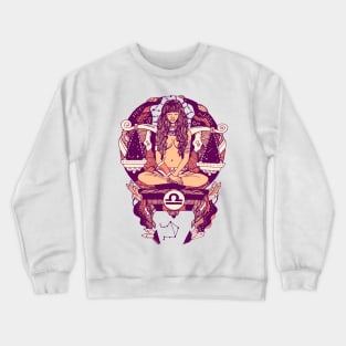 Peach Libra Beauty Crewneck Sweatshirt